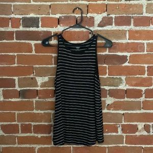 Old Navy black and White Stripe Tank